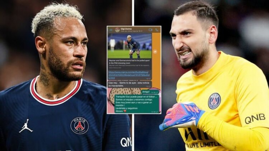 Neymar phủ nhận tin đồn đánh nhau với Donnarumma